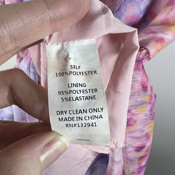 Amanda Uprichard Adriel Mini Cocktail Fairy Cotton Candy Wash Ruffle Dress‎ Sz M - Picture 8 of 11